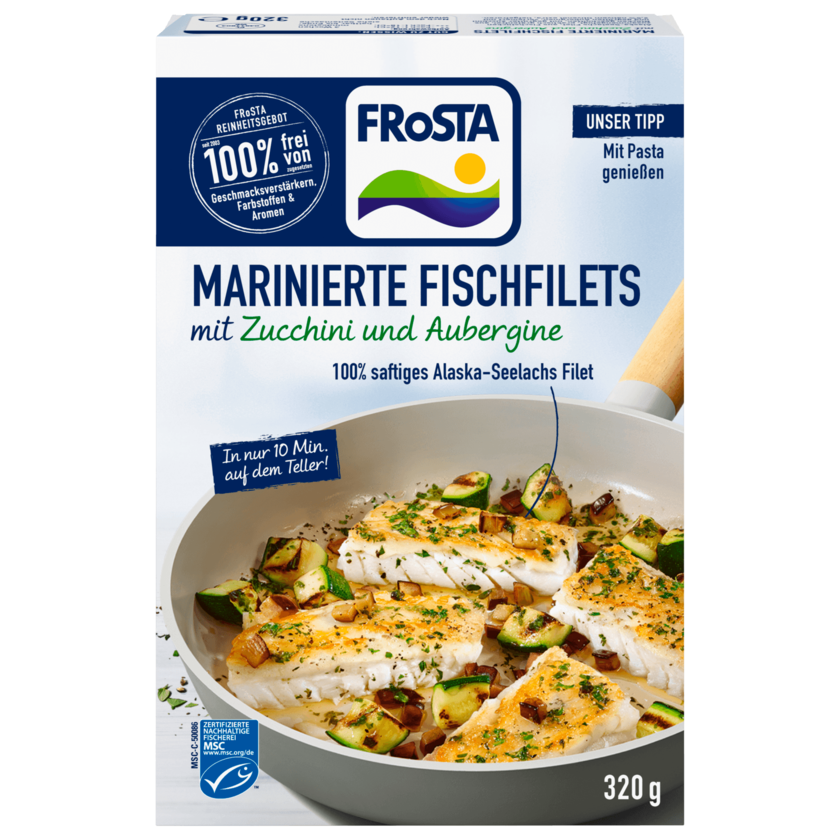 Frosta Fischfilet mit Zucchini und Aubergine 320g
